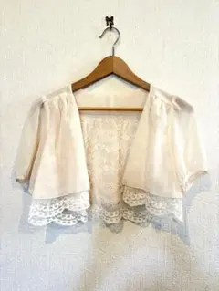 ☆美品☆LEST ROSE レース ショートカーディガン　ROPE 結婚式