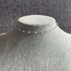 ベビーパールワイヤーチョーカー✳︎ホワイト