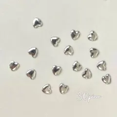 ネイルパーツ　ミニ　ハート型 30個　メタル no.38