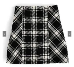 ⭐️最終値下げ⭐️　GRL バックリボンツイードチェックミニスカート[gm699]