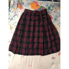 プリーツチェックスカート