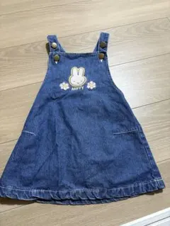 miffy デニムジャンバースカート 90