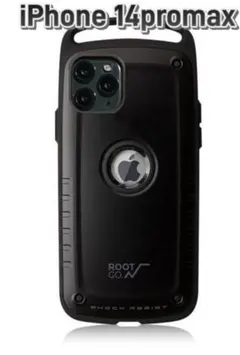 iPhone14Promax カバー 耐衝撃ケース ブラックアウトドア 黒　f