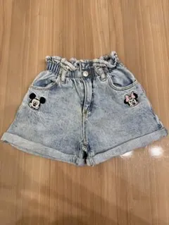 ZARA ディズニー デニムショートパンツ