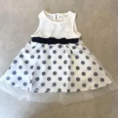 【新品】ノースリーブワンピース 入園式 セレモニー服 ベビードレス 80cm