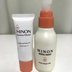 【ほぼ未使用】MINON ミノン アミノモイスト UVベース ＆ 乳液セットのサムネイル