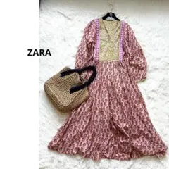 ✳️美品✳️ZARAサマーワンピース【リネン】【インフルエンサーみゆう