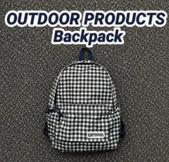 OUTDOOR PRODUCTS ギンガムチェック柄　リュック　y2k 古着希少のサムネイル