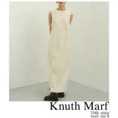 Knuth Marf ユーネックワンピース ホワイト　S 近年モデル　ロングのサムネイル