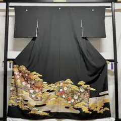 【859】友禅•金彩•金駒刺繍 黒留袖