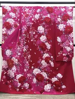 振袖 金駒 金彩 紋意匠 薔薇 身丈167cm 撥水加工済 MO3769 - メルカリ