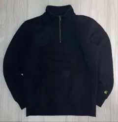 Carhartt ブラック ハーフジップ