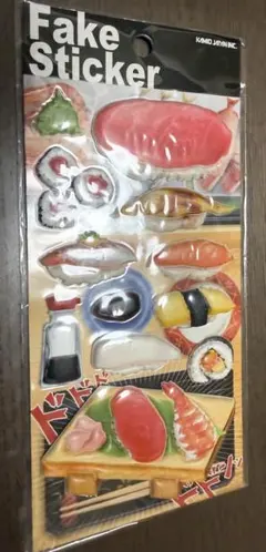 平成レトロ カミオジャパン fake sticker ぷっくり 寿司 シール