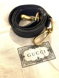 GUCCI ショルダーストラップ　ネイビーのサムネイル