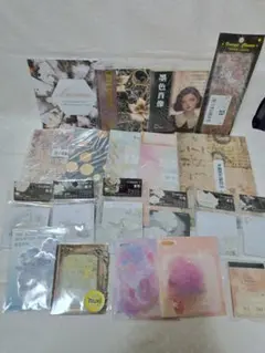 1116-01　大量まとめ売り♪　おすそ分けファイル　素材紙など♪