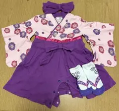 【セット】PUFF 2 KIDS 袴風ロンパース