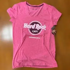 【Hard Rock CAFE】LOGO半袖Tシャツ HONOLULU ピンクM