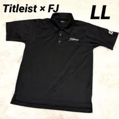 Titleist タイトリスト　半袖ゴルフウェアLL ブラック ポロシャツ FJ
