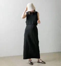 mystic ジップベストワンピースSET ※ブラック