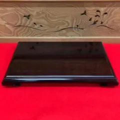 高級銘木 唐木花台 黒檀 エボニー インテリアスタンド ディスプレイ 