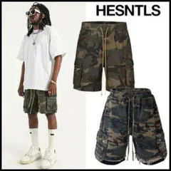 新品未使用 HESNTLS カモフラ カーゴショーツのサムネイル