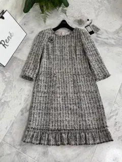 美品✨ルネ ノースリーブ ワンピース ツイード フレア Aライン 楽天市場】ルネ rene ツイード ワンピースの通販