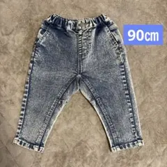 ブランシェス ガーデナーテーパードデニムパンツ 90 branshes