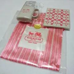 特価！！COACH付録ノベルティ コーチ【新品未使用】巾着&ミラー&歯磨きセット