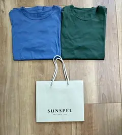 【SUNSPEL】半袖シャツ Mサイズ 2枚セット イギリス製　ショッパー付きのサムネイル