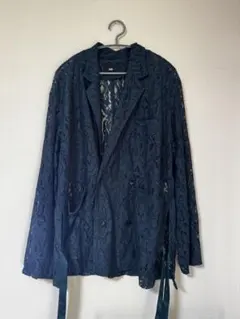 美品✨ハレ★HARE flowerレースジャケット　ブラック　ダブルブレスト 美品✨ハレ☆HARE flowerレースジャケット ブラック ダブルブレスト