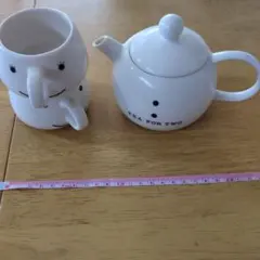 TEA FOR TWO ティーポット カップ 3点セット