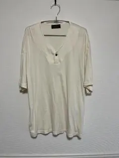 【JS HOMESTEAD】　ヘンプ混 ヘンリーネックTシャツ Mサイズのサムネイル