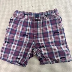 GAP 車柄　チェック柄　ハーフパンツ　半ズボン