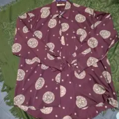 美品♡Berto Lucci コインパターンシャツ Lサイズ