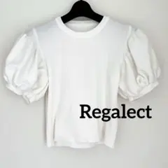 Regalect パフスリーブ 半袖Tシャツ ホワイト