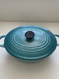 ル・クルーゼ COCOTTE RONDE 緑22cmと蒸し器付き - メルカリ
