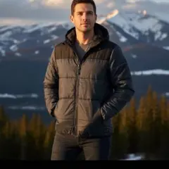 【新品未使用】OUTDOOR ダウン風 中綿ジャケット LLサイズ 防寒　暖か