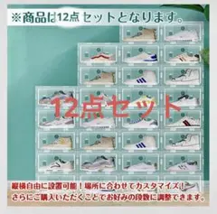 シューズ収納ケース　シューズボックス 12点セット 収納BOX 靴箱 整理整頓