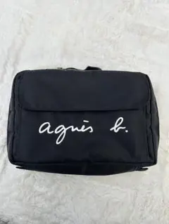 agnès b. ブラックおむつポーチ