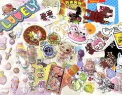 m*）様 【100枚】シール おすそ分け ボンボンドロップ ウォーター立体 ぺた