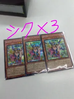 良品最安値！魔術師の弟子ブラックマジシャンガール　シークレット 3枚