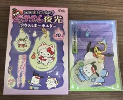 さんりおきゃらくたーず どろろん夜光 アクリルキーホルダー ポチャッコ