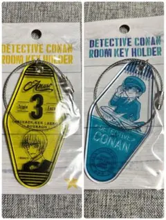 名探偵コナン ルームキーホルダー安室透　鳥取コナン空港店限定　コナン探偵社　2点