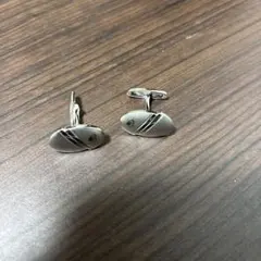 ケンゾー　オーバル型 カフリンクス シルバーカラーのサムネイル