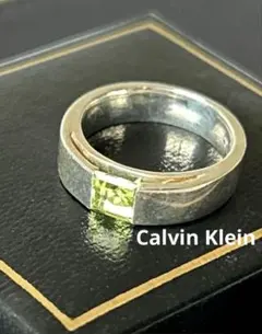 Calvin Klein シルバー925リング 8月ペリドット9号指輪のサムネイル