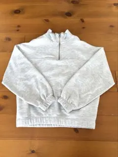 西*朗様 ZARA キッズ ハーフZIP 裏起毛 スウェット トレーナー