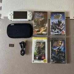 PSP1000本体(ジャンク)＋モンハンソフト4本セット