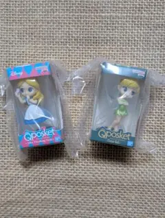 ディズニーキャラクターズ　Qposketミニチュアコレクション４　２点まとめ売り
