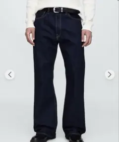 GAP ルーズフィットブーツカットデニム 31W 32L ダークリンス