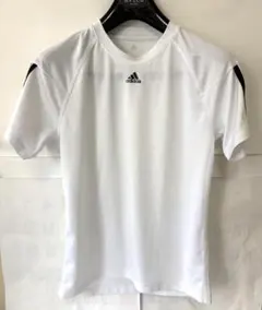 adidas 半袖スポーツシャツ ホワイト ブラックのサムネイル